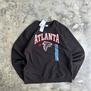 NFL Team Apparel Black and Red Falcons Tee